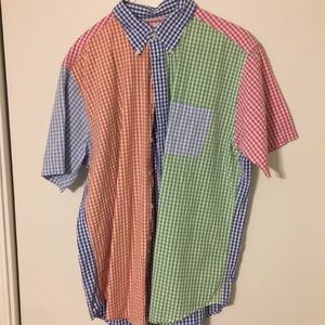 Brooks Brothers Short Sleeved Button Seersucker
